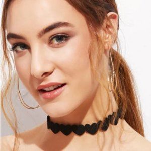 Black Velvet Heart Choker